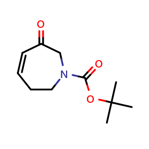 Chemical structure of tert-butyl 6-oxo-3,7-dihydro-2H-azepine-1-carboxylate , CAS 882529-68-2, AChemBlock Y219432