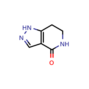Chemical structure of 1,5,6,7-tetrahydropyrazolo[4,3-c]pyridin-4-one , CAS 1301714-31-7, AChemBlock Y219448