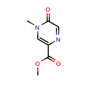 Chemical structure of methyl 4-methyl-5-oxo-4,5-dihydropyrazine-2-carboxylate , CAS 1416447-68-1, AChemBlock Y219466