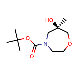 tert-butyl (6R)-6-hydroxy-6-methyl-1,4-oxazepane-4-carboxylate