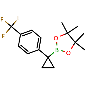 4,4,5,5-tetramethyl-2-(1-(4-(trifluoromethyl)phenyl)cyclopropyl)-1,3,2-dioxaborolane