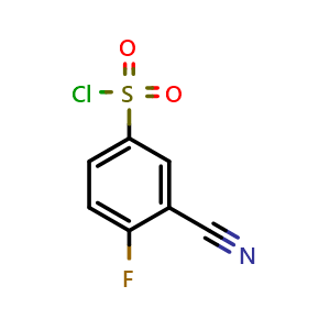 3-cyano-4-fluorobenzene-1-sulfonyl chloride
