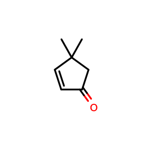 Chemical structure of 4,4-dimethylcyclopent-2-en-1-one , CAS 22748-16-9, AChemBlock Y219557