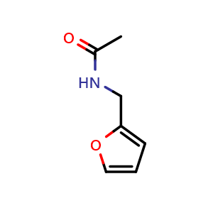 Chemical structure of N-(2-furylmethyl)acetamide , CAS 5663-62-7, AChemBlock Y219558