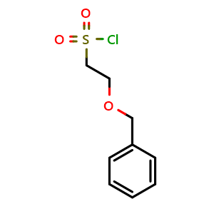 Chemical structure of 2-benzyloxyethanesulfonyl chloride , CAS 881407-20-1, AChemBlock Y219566