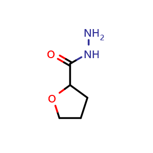 Chemical structure of oxolane-2-carbohydrazide , CAS 59293-11-7, AChemBlock Y219574