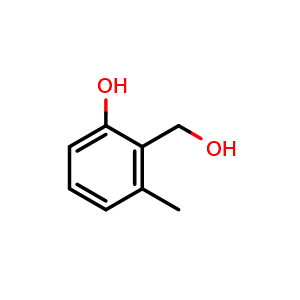 Chemical structure of 2-(hydroxymethyl)-3-methylphenol , CAS 29922-52-9, AChemBlock Y219588