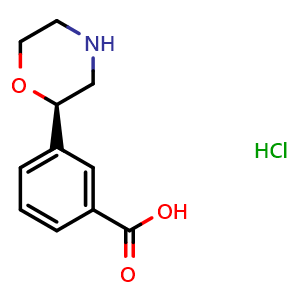 3-[(2R)-morpholin-2-yl]benzoic acid hydrochloride