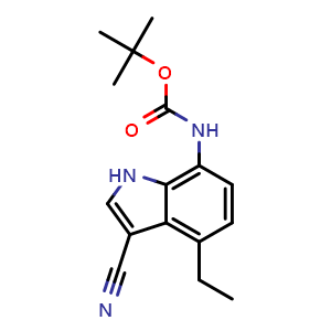 tert-butyl N-(3-cyano-4-ethyl-1H-indol-7-yl)carbamate