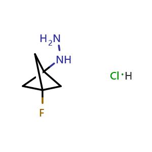 (3-fluoro-1-bicyclo[1.1.1]pentanyl)hydrazine hydrochloride
