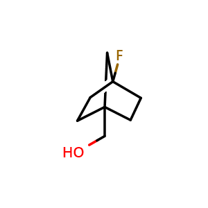 Chemical structure of (4-fluoronorbornan-1-yl)methanol , CAS 88888-24-8, AChemBlock Y219715