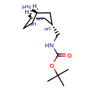 Chemical structure of tert-butyl N-[[endo-8-azabicyclo[3.2.1]octan-3-yl]methyl]carbamate , AChemBlock Y219721