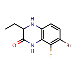 7-bromo-3-ethyl-8-fluoro-3,4-dihydro-1H-quinoxalin-2-one