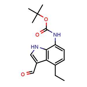 tert-butyl N-(4-ethyl-3-formyl-1H-indol-7-yl)carbamate