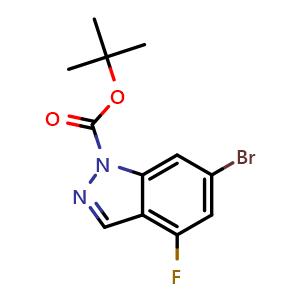 tert-butyl 6-bromo-4-fluoro-indazole-1-carboxylate