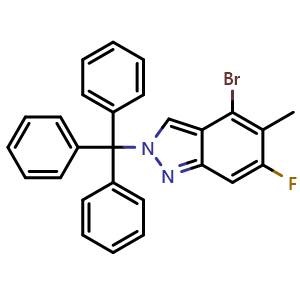 4-bromo-6-fluoro-5-methyl-2-trityl-indazole