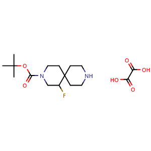 tert-butyl 5-fluoro-3,9-diazaspiro[5.5]undecane-3-carboxylate;oxalic acid