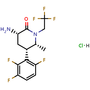 (3S,5S,6R)-3-amino-6-methyl-1-(2,2,2-trifluoroethyl)-5-(2,3,6-trifluorophenyl)piperidin-2-one hydrochloride