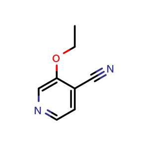 Chemical structure of 3-Ethoxyisonicotinonitrile , CAS 78790-86-0, AChemBlock Y219841