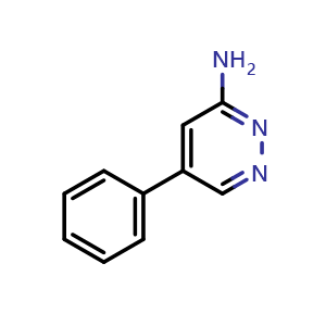 Chemical structure of 5-Phenylpyridazin-3-amine , CAS 105537-97-1, AChemBlock Y219846