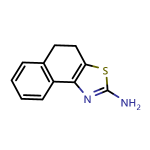 Chemical structure of 4,5-Dihydro-naphtho[1,2-d]thiazol-2-ylamine , CAS 34176-49-3, AChemBlock Y219849
