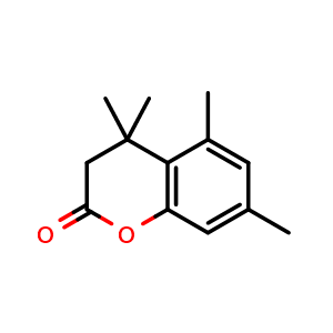 Chemical structure of 4,4,5,7-Tetramethylchroman-2-one , CAS 40662-14-4, AChemBlock Y219865
