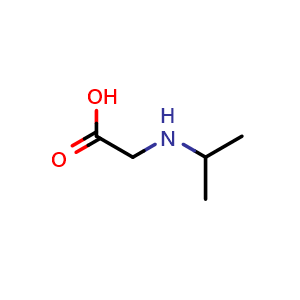 Chemical structure of 2-(Isopropylamino)acetic acid , CAS 3183-21-9, AChemBlock Y219880