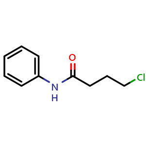 Chemical structure of 4-chloro-N-phenyl-butanamide , CAS 7578-45-2, AChemBlock Y219885