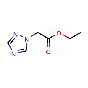 Chemical structure of ethyl 2-(1,2,4-triazol-1-yl)acetate , CAS 56563-01-0, AChemBlock Y219887
