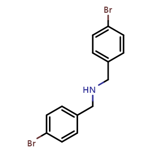 Chemical structure of N,N-Bis(4-bromobenzyl)amine , CAS 24898-17-7, AChemBlock Y219910