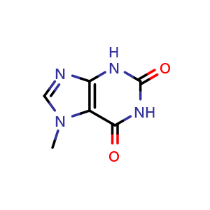 Chemical structure of 7-Methylxanthine , CAS 552-62-5, AChemBlock Y219945