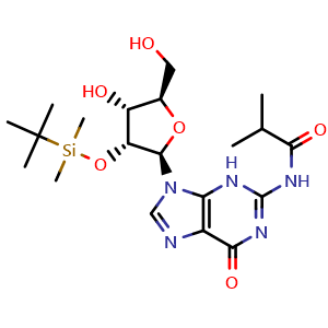 N-(9-((2R,3R,4R,5R)-3-((tert-Butyldimethylsilyl)oxy)-4-hydroxy-5-(hydroxymethyl)tetrahydrofuran-2-yl)-6-oxo-6,9-dihydro-3H-purin-2-yl)isobutyramide