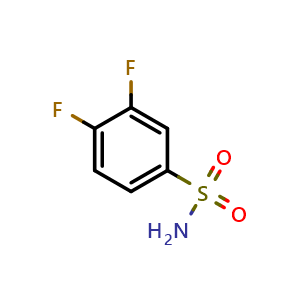 Chemical structure of 3,4-Difluorobenzenesulfonamide , CAS 108966-71-8, AChemBlock Y220009