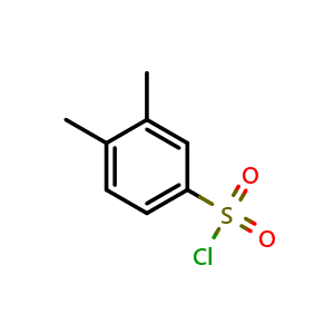 Chemical structure of 3,4-Dimethylbenzenesulfonyl chloride , CAS 2905-30-8, AChemBlock Y220029