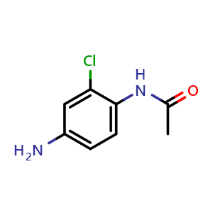 Chemical structure of N-(4-Amino-2-chlorophenyl)acetamide , CAS 57556-49-7, AChemBlock Y220045