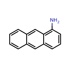 Chemical structure of Anthracen-1-amine , CAS 610-49-1, AChemBlock Y220048