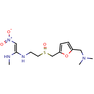 Chemical structure of Ranitidine S-oxide , CAS 73851-70-4, AChemBlock Y220052