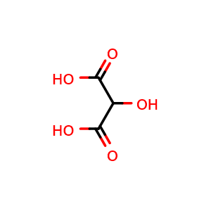 Chemical structure of 2-Hydroxymalonic acid , CAS 80-69-3, AChemBlock Y220054