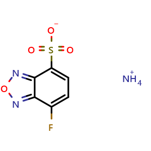 Chemical structure of 7-Fluorobenzofurazan-4-sulfonic acid (ammonium) , CAS 84806-27-9, AChemBlock Y220058