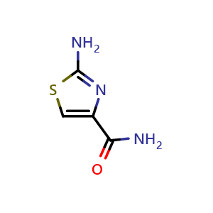 Chemical structure of 2-Amino-4-thiazolecarboxamide , CAS 118452-02-1, AChemBlock Y220096