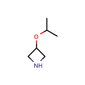Chemical structure of 3-Isopropoxy-azetidine , CAS 871791-79-6, AChemBlock Y220104