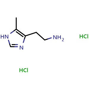 Chemical structure of 4-Methylhistamine dihydrochloride , CAS 36376-47-3, AChemBlock Y220160