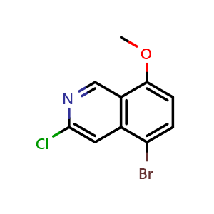 5-bromo-3-chloro-8-methoxyisoquinoline