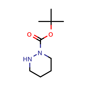 Chemical structure of tert-Butyl tetrahydropyridazine-1(2H)-carboxylate , CAS 154972-37-9, AChemBlock Y220182