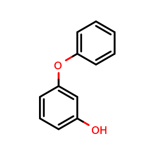 Chemical structure of 3-Phenoxyphenol , CAS 713-68-8, AChemBlock Y220208