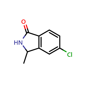 Chemical structure of 5-Chloro-3-methylisoindolin-1-one , CAS 1440519-59-4, AChemBlock Y220230