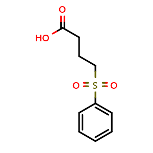 Chemical structure of 4-Benzenesulfonyl-butyric acid , CAS 6178-52-5, AChemBlock Y220281