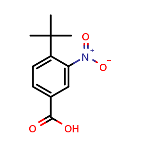 Chemical structure of 4-(tert-Butyl)-3-nitrobenzoic acid , CAS 59719-78-7, AChemBlock Y220285