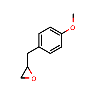 Chemical structure of 2-[(4-Methoxyphenyl)methyl]oxirane , CAS 51410-45-8, AChemBlock Y220290