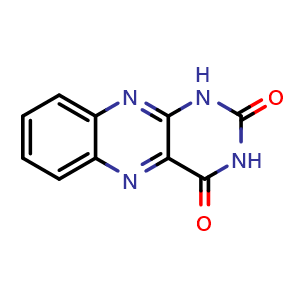 Chemical structure of Alloxazine , CAS 490-59-5, AChemBlock Y220325